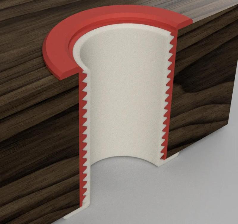 Wall bushing for 75mm hole   