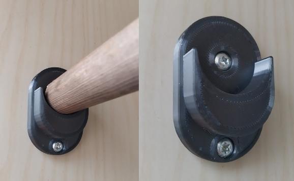 Universal Broomstick Coat hanger hook