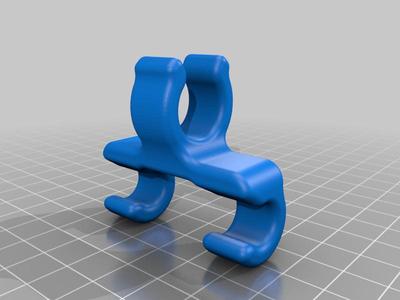 Cane clip for bicycle rack 