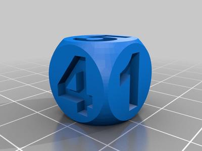numbered dice