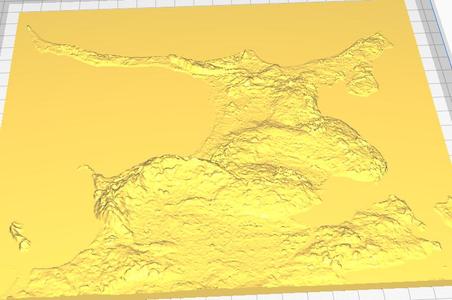 3D Map Odsherred, Denmark