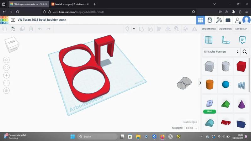 VW Tiguan 2018 Bottle holder trunk   