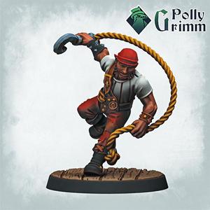 Tabletop historic miniature. Pirate marine set. Sailor combatant