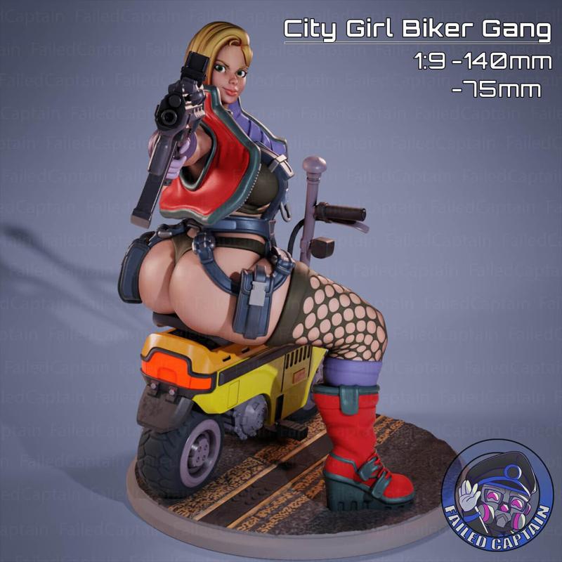 City Girl Biker Gang Printing Files