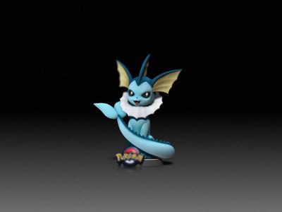 Vaporeon - EEVEE EVOLUTION-POKÉMON FIGURINE - 3D PRINT MODEL