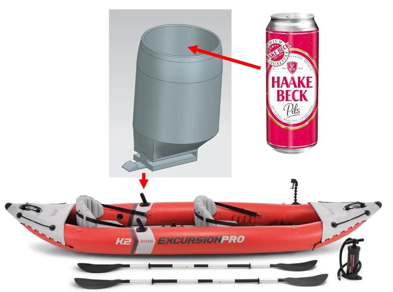 INTEX excursion k2 _ Dosenhalter / can holder   