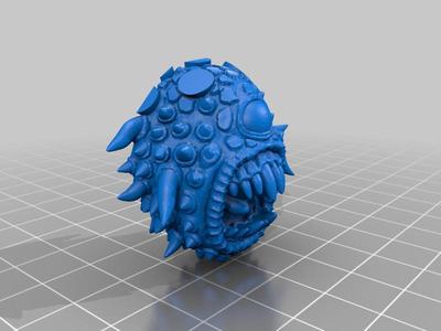 Beholder - 28mm D&D miniature by pyrokahd Simplified and Splitted