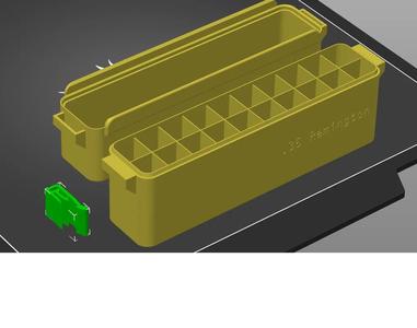 .35 Remington, Pocket Spring Latch Modular Ammo Box   