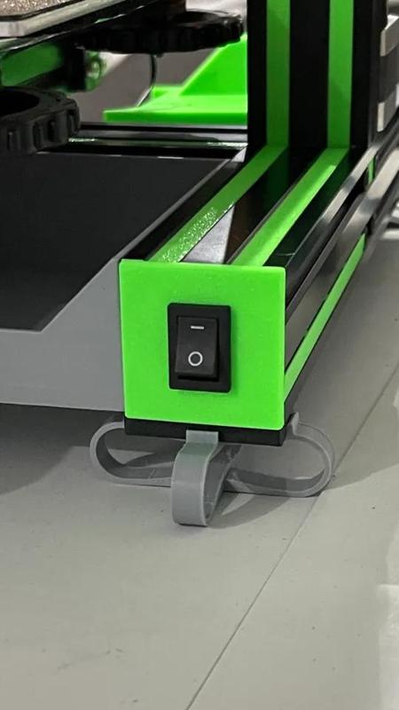 Ender 3 pro 4040 extrusion end cap rocker switch   