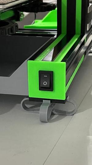 Ender 3 pro 4040 extrusion end cap rocker switch   