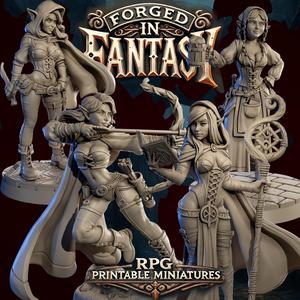 Forged in Fantasy: Female Miniatures