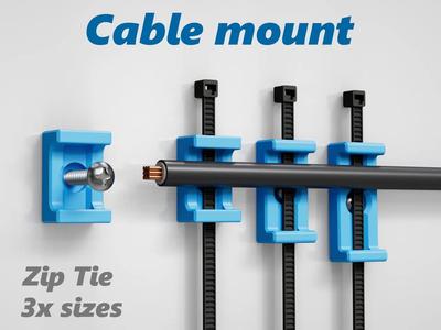 Cable Mount Zip Tie   
