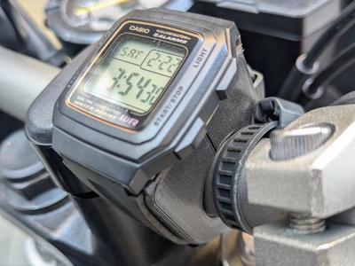 Motorcycle Handlebar Watch Mount   