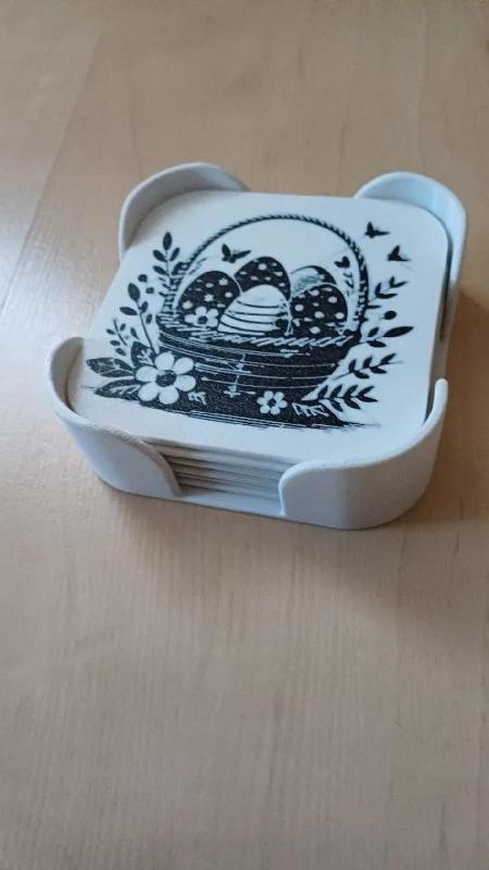 Podtácek velikonoční + stojan. Easter coaster + stand.   