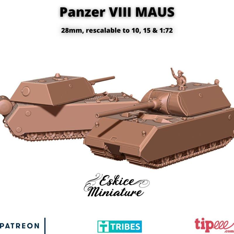 Panzer VIII Maus - 28Mm