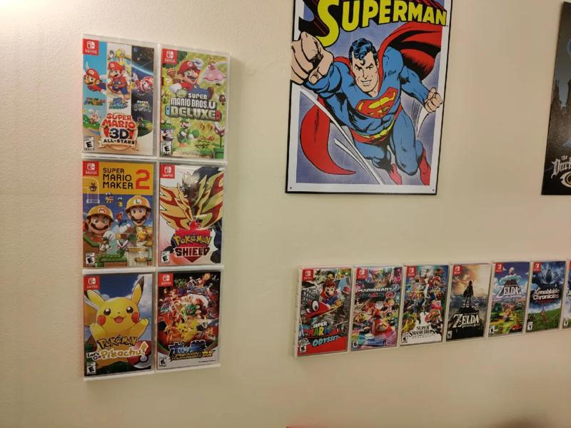 Wall-Mount Game Case Holder   