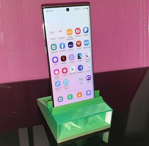 Smartphone Stand with Sound Boost and Chargecable slot
