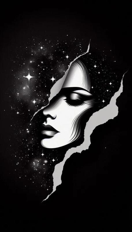 Woman in Stars Hueforge   