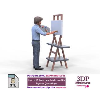 Bob Ross painting