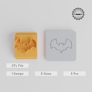 Bat Stamp Tile Set, 20-40mm, Perfect for Clay, Cookies & Fondant, Ideal Halloween & Spooky Creations PRODUCT_3950