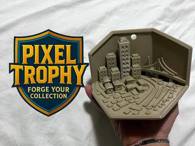 SimCity Saga Wall Trophy – PIXEL TROPHY