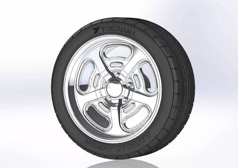 Custom wheels Budnik Murok II for scale model