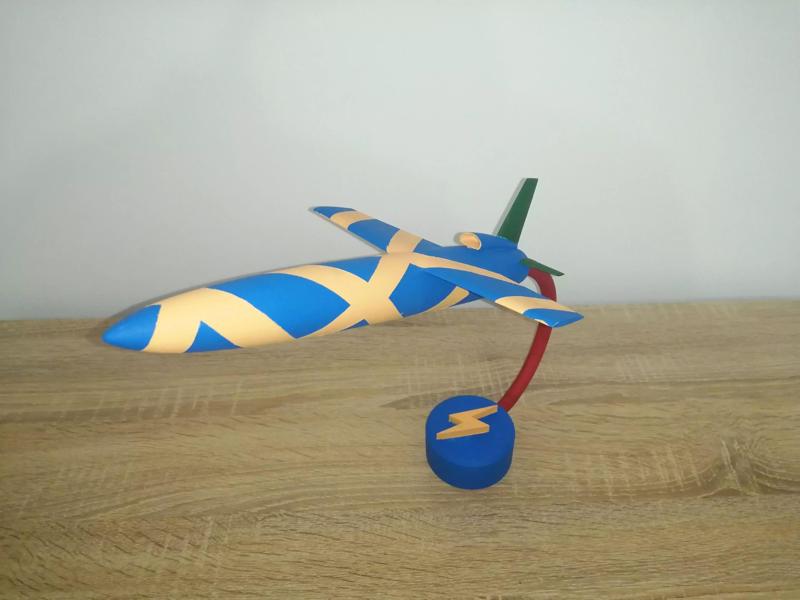 TUSAS SIMSEK IHA - Flying Home Decor 3D Print Airplane UAV