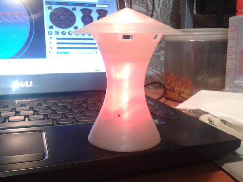 Mini 3D printed lamp