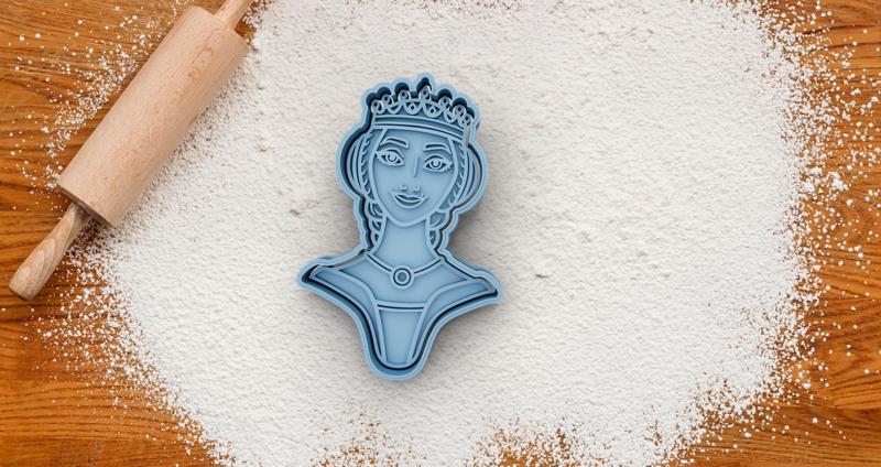 Queen Amaya cookie cutter from Wish movie