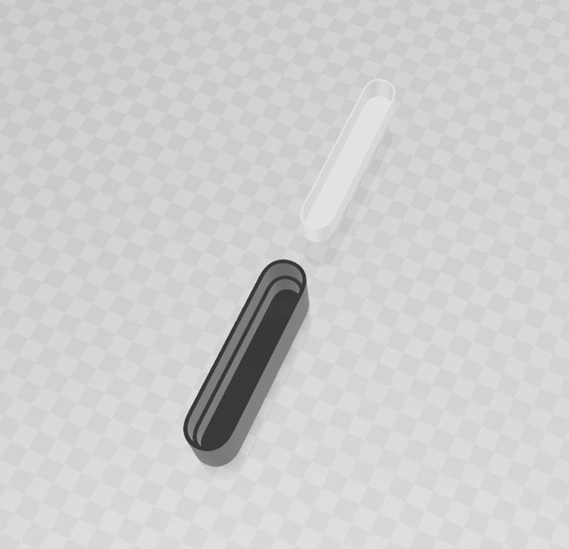 LED letter I body + cover