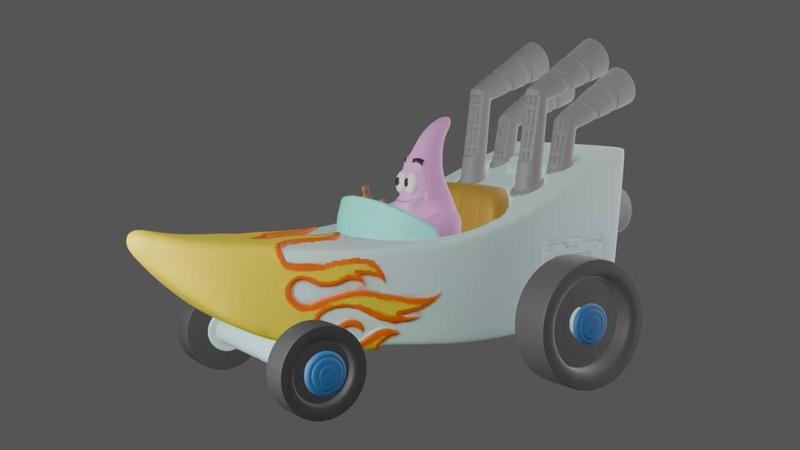 Patricks boat car