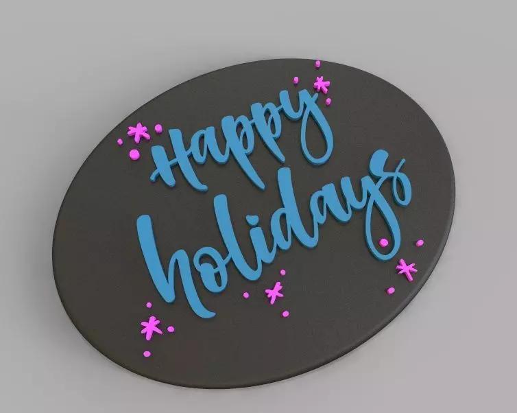 Holiday Greetings Plate