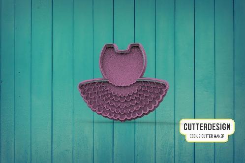Tutu Ballet Skirt Cookie Cutter M2