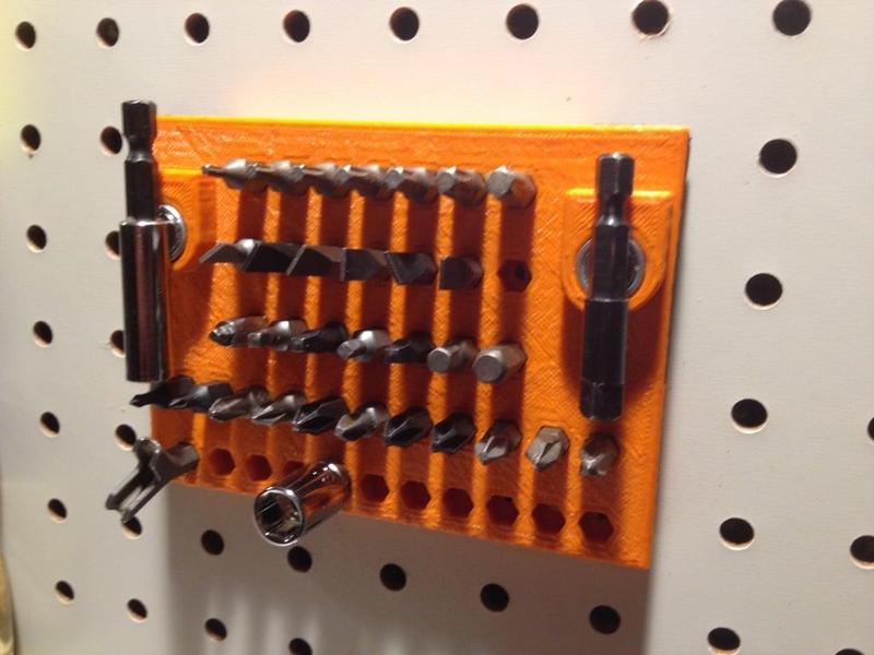 Pegboard Hex Bit holder
