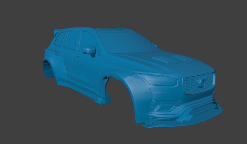RC BODY VOLVO XC90 T8 2018  1/10 3D PRINT STL