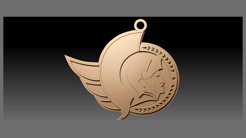 NHL ottawa senators keychain shield color printable