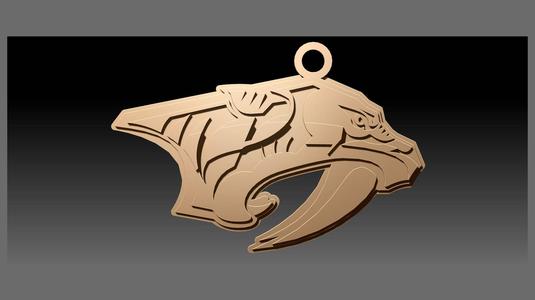 NHL nashville predators keychain shield color printable