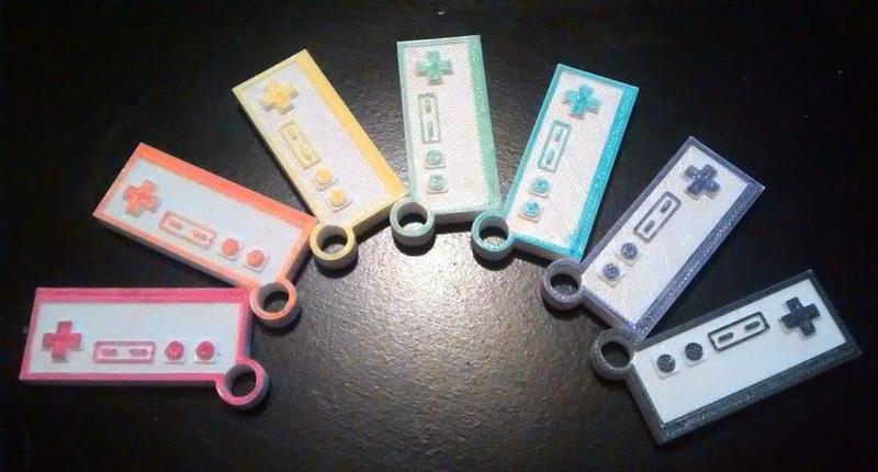 NES Controller Keychain/Necklace Charm