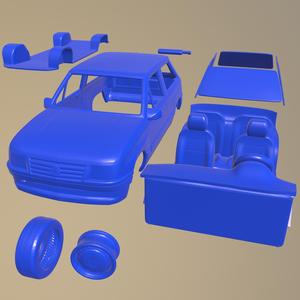 Opel Corsa 3-door 1985 PRINTABLE CAR IN SEPARATE PARTS