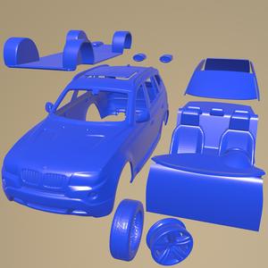 BMW X3 E83 2003 Printable Car In Separate Parts