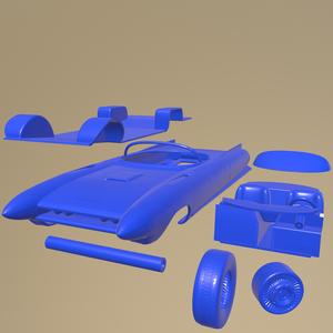 Cadillac Cyclone concept 1959 PRINTABLE CAR IN SEPARATE PARTS