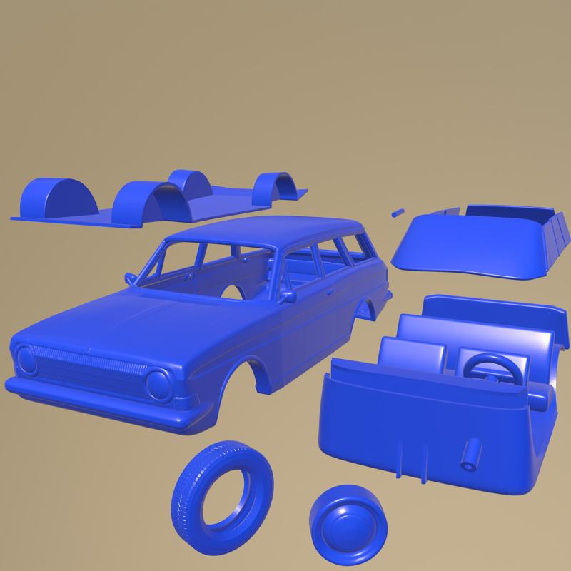 Ford Taunus station wagon 1967 PRINTABLE CAR IN SEPARATE PARTS