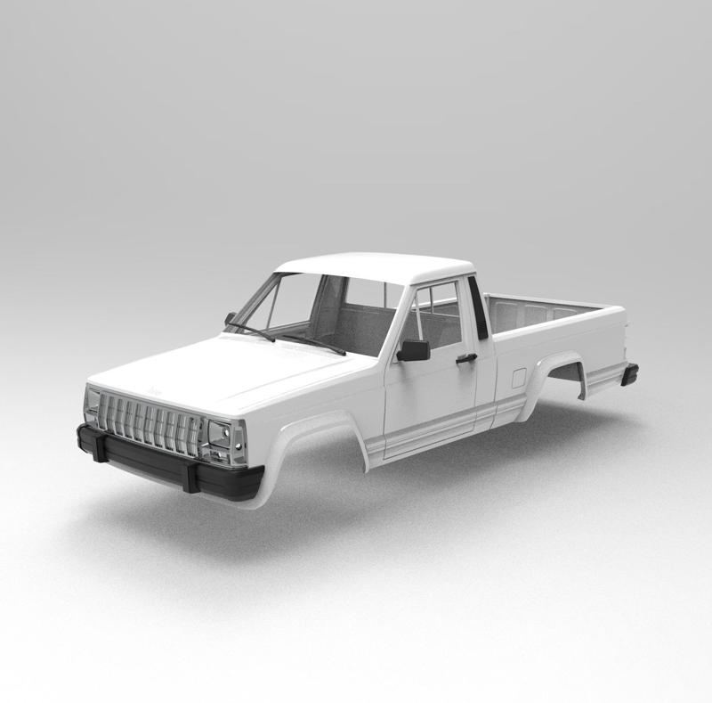 RC Jeep Comanche AXIAL 354MM wheelbase STL model