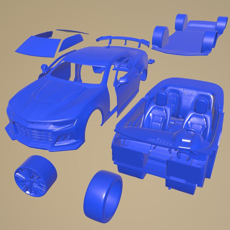 CHEVROLET CAMARO ZL1 2020 PRINTABLE CAR IN SEPARATE PARTS