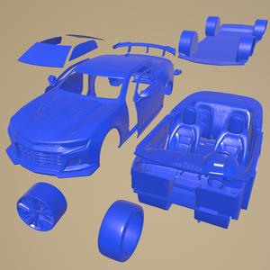 CHEVROLET CAMARO ZL1 2020 PRINTABLE CAR IN SEPARATE PARTS