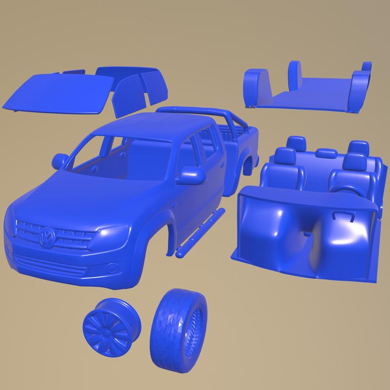 Volkswagen Amarok CrewCab 2011 PRINTABLE CAR IN SEPARATE PARTS