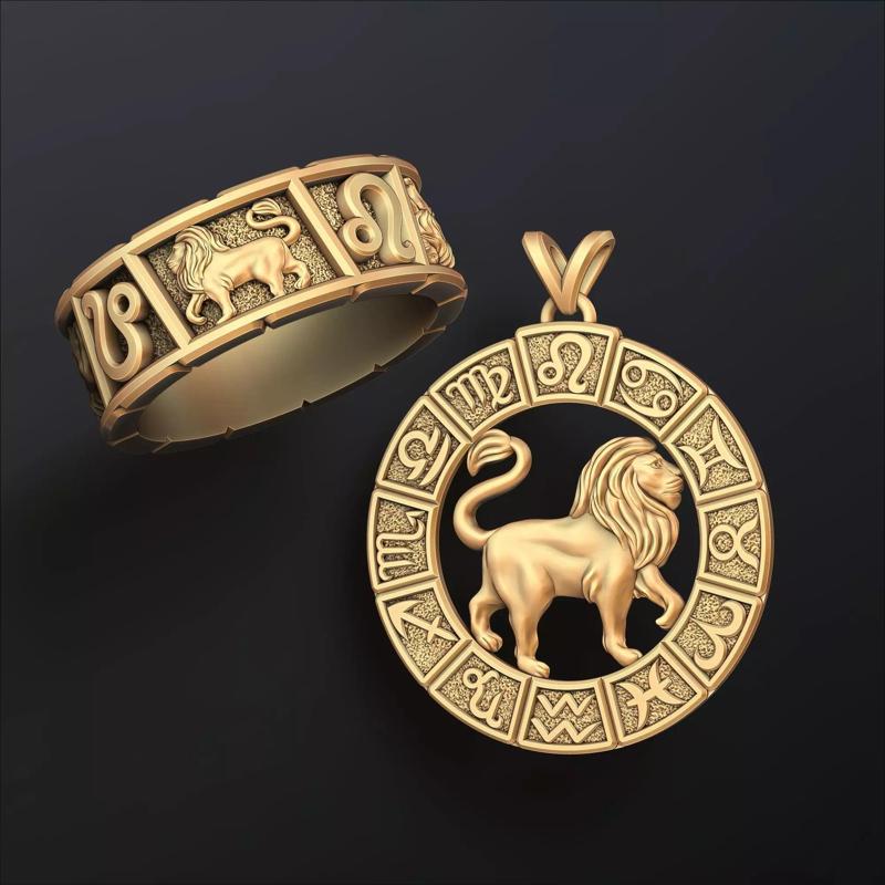 Horoscope Leo Ring Pendant v2 Collection