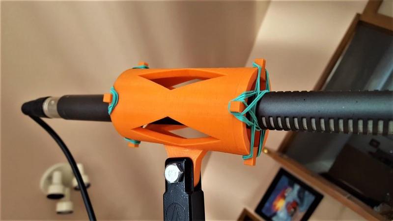 Shotgun Mic Shock Mount - Easy to Print