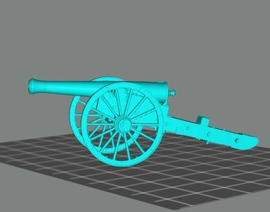 28MM ACW 12PDR SIEGE & GARRISON GUN