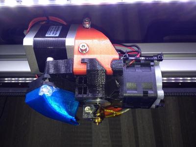 Tygr MOD extruder MK III for original Felixprinters hotends, or custom base for E3D hotends